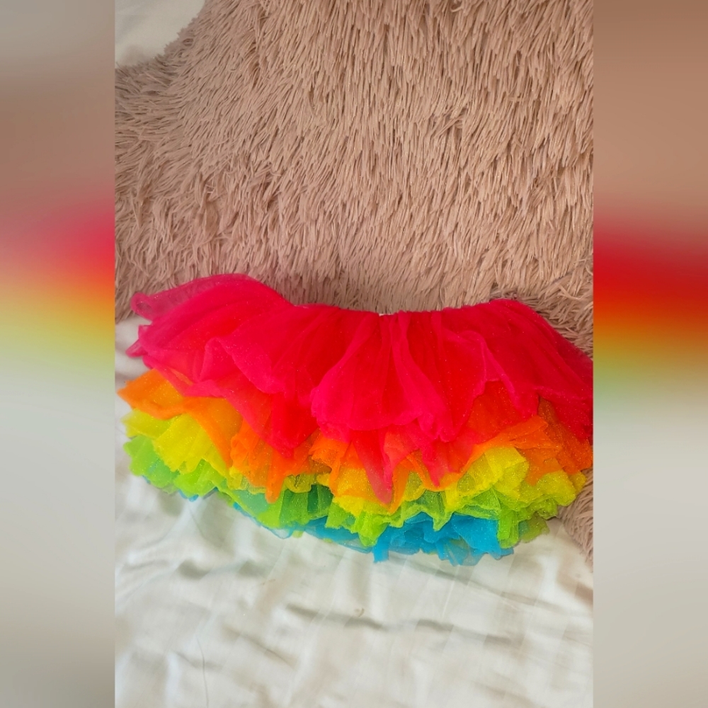 Little Girls Rainbow Tutu
